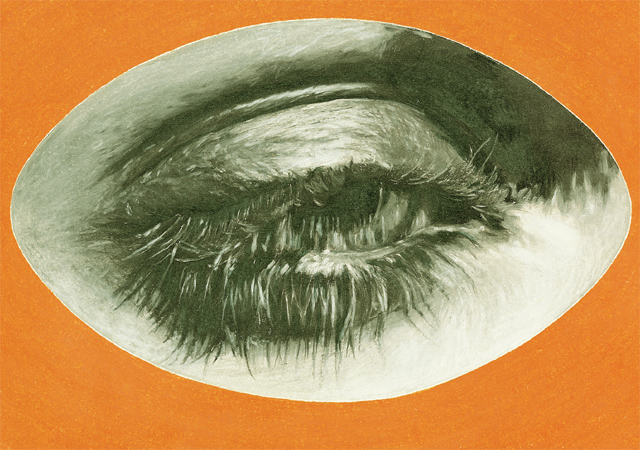 1999, "fliegst und liegst vor Anker Seite an Seite mit mir ..." (dafydd ap gwilym), Buntstift auf Papier, 29,8 x 21 cm 